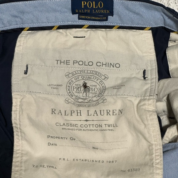 Polo by Ralph Lauren Blue Chinos with Straight Leg - Picture 7 of 10